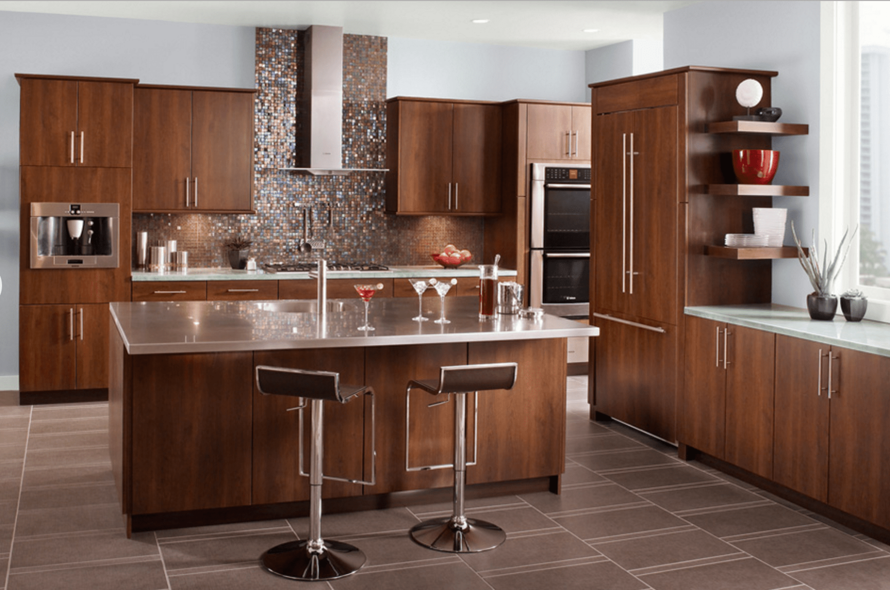 5 Inspiring Gray Kitchen Design Ideas - brown and grey kitchen