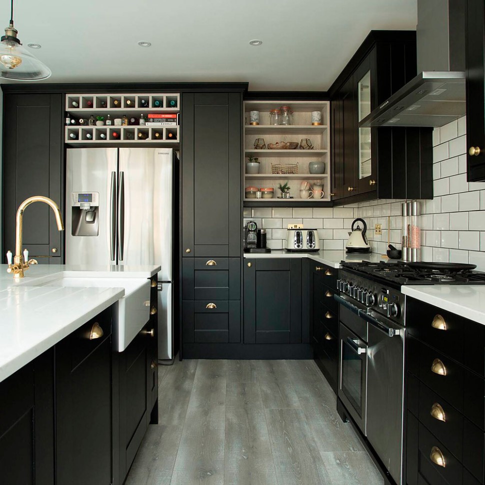 Black kitchen ideas – 3 dark designs for cabinets, worktops and walls - black and grey kitchen ideas