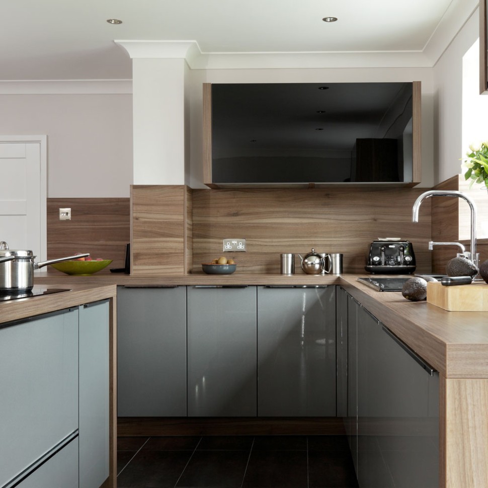 Grey kitchen ideas: 5 design tips for cabinets, worktops and walls - brown and grey kitchen