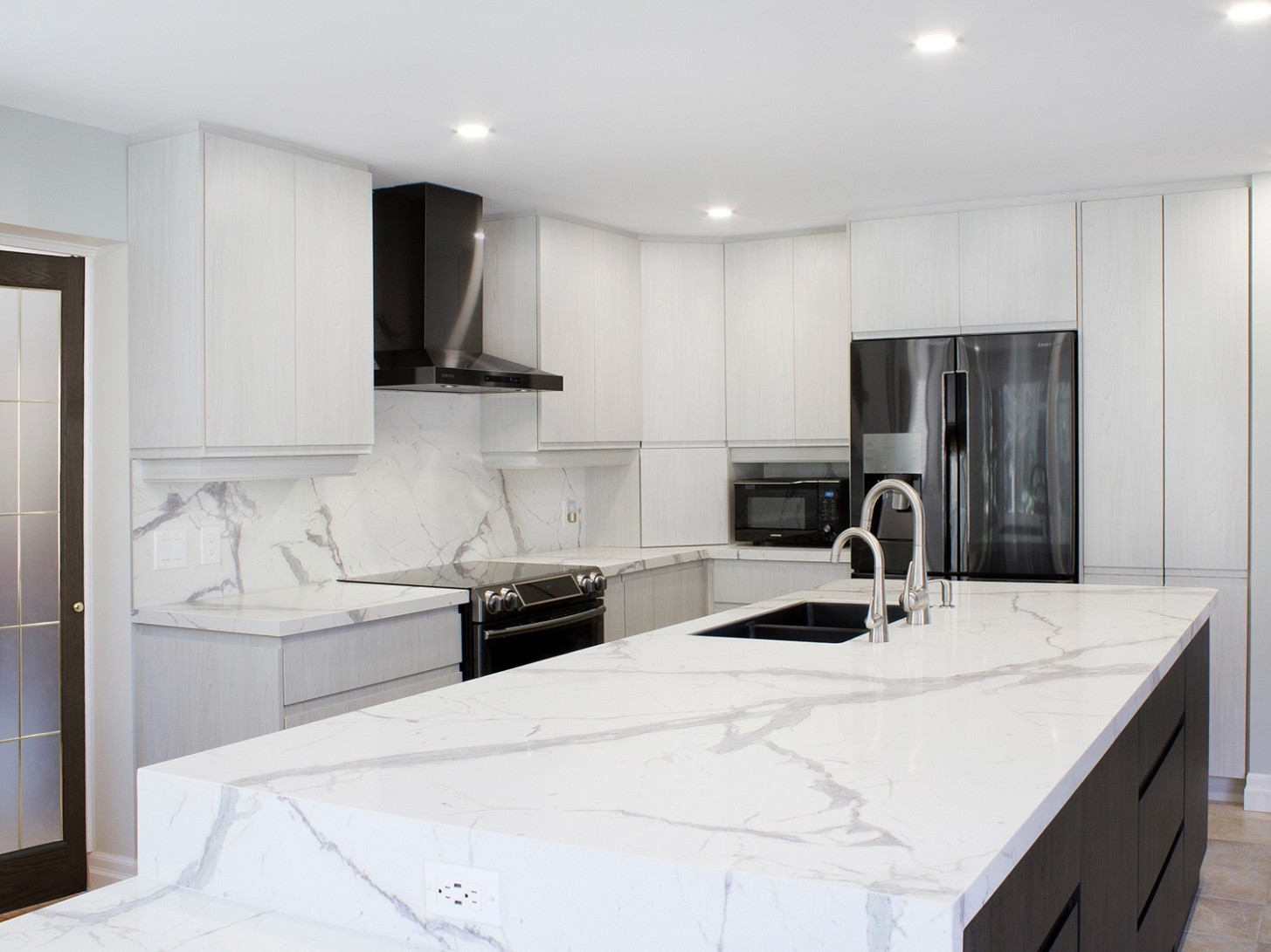 Kitchen Color Schemes for White Cabinets  Granite Transformations  - what color granite countertops go with white cabinets?