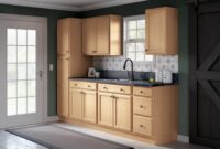 Project Source Natural Unfinished Oak Kitchen Cabinet Collection