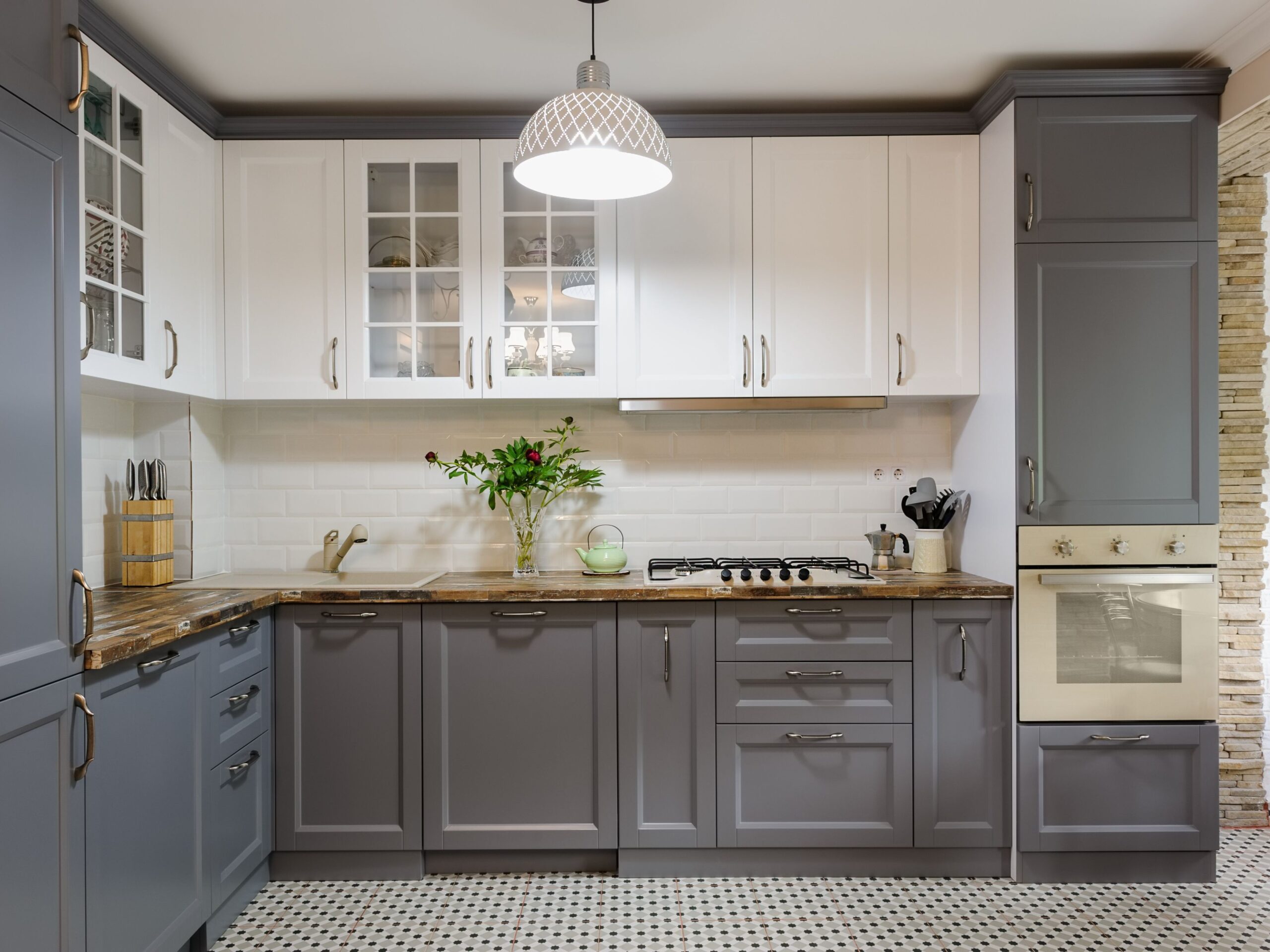 What Is a Base Cabinet? - grey lower kitchen cabinets