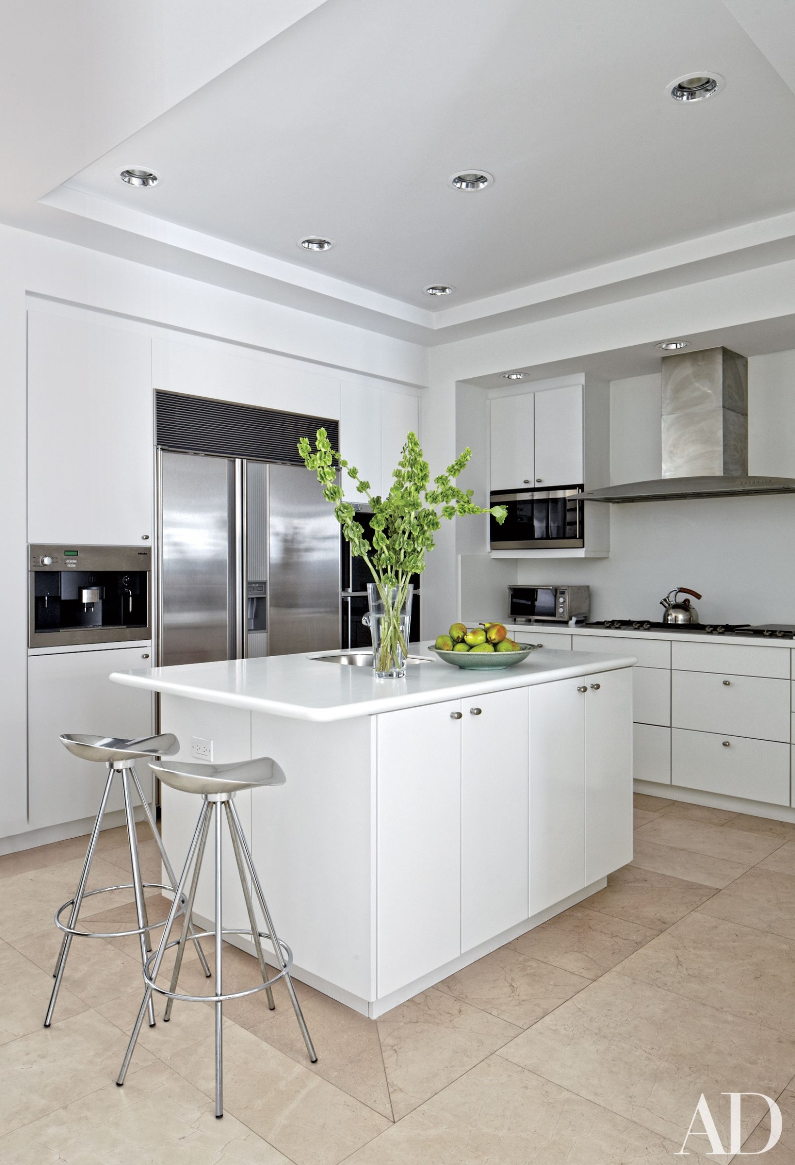 White Kitchens Design Ideas  Architectural Digest - white kitchen designs modern